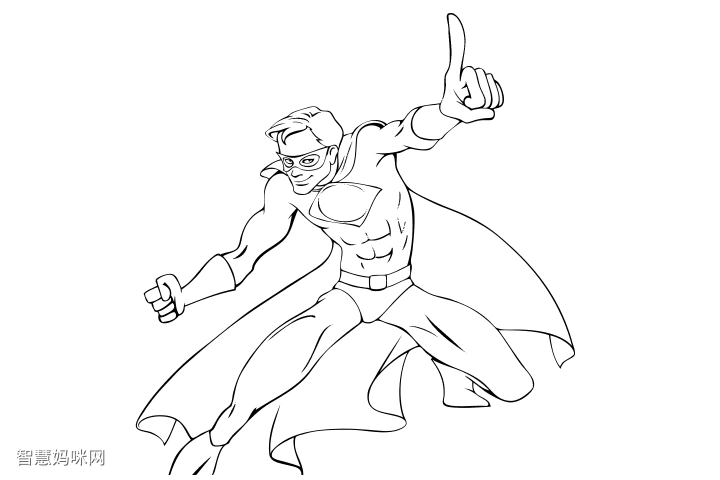 超人总动员简笔画图片