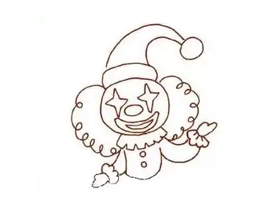 小丑简笔画带颜色 儿童学画小丑简笔画的画法步骤教程--简笔画大全