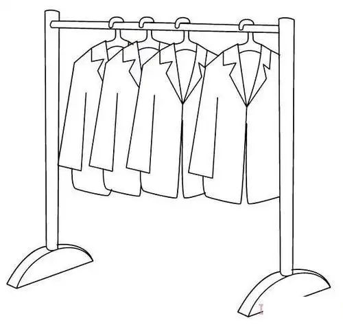 晾衣架怎么画简笔画简单好看