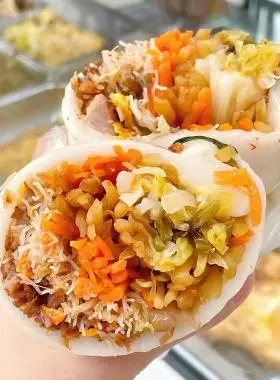 温岭嵌糕台州特产小吃年糕麻糍饺子