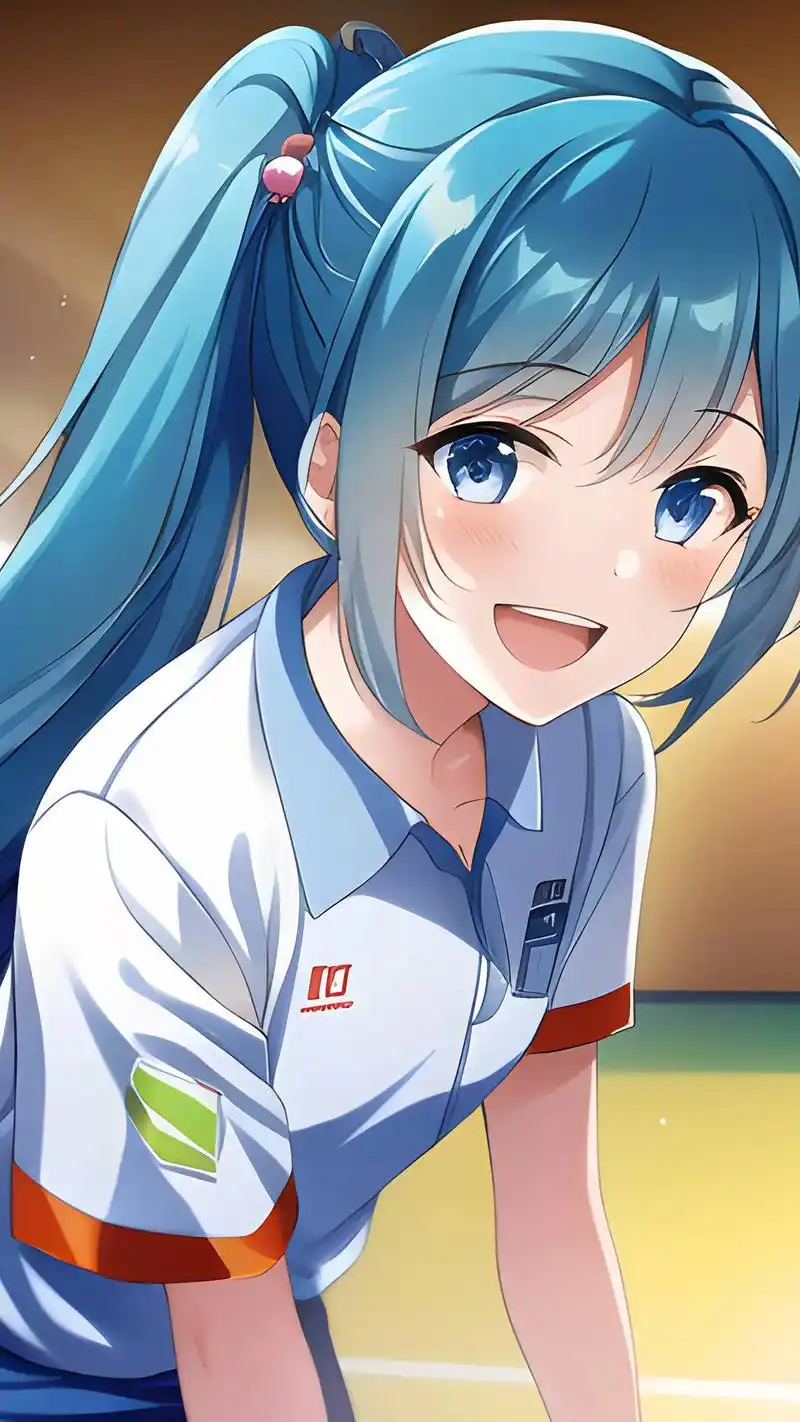 一位爱运动少女--头像女生动漫卡通壁纸,二次元 - 抖音