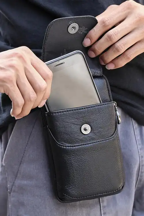 真皮作用休闲包休闲腰带工作手机工地干活男士手机包