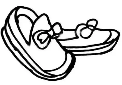 儿童画鞋子简笔画 儿童画鞋子简笔画凉鞋