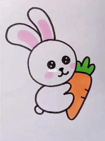 小白兔简笔画简单简单画小白兔怎么画