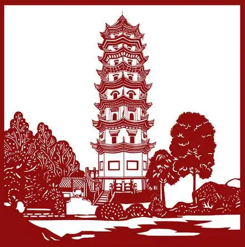 我们用p2a视软肖像剪纸软件设计风景剪纸艺术品