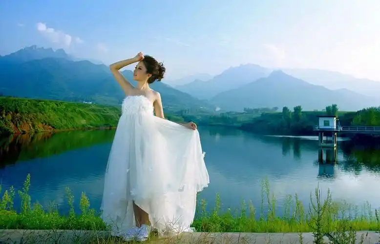 美女风景照片百图～人美景美,美不胜收,满满诗情画意,另人心旷神怡.