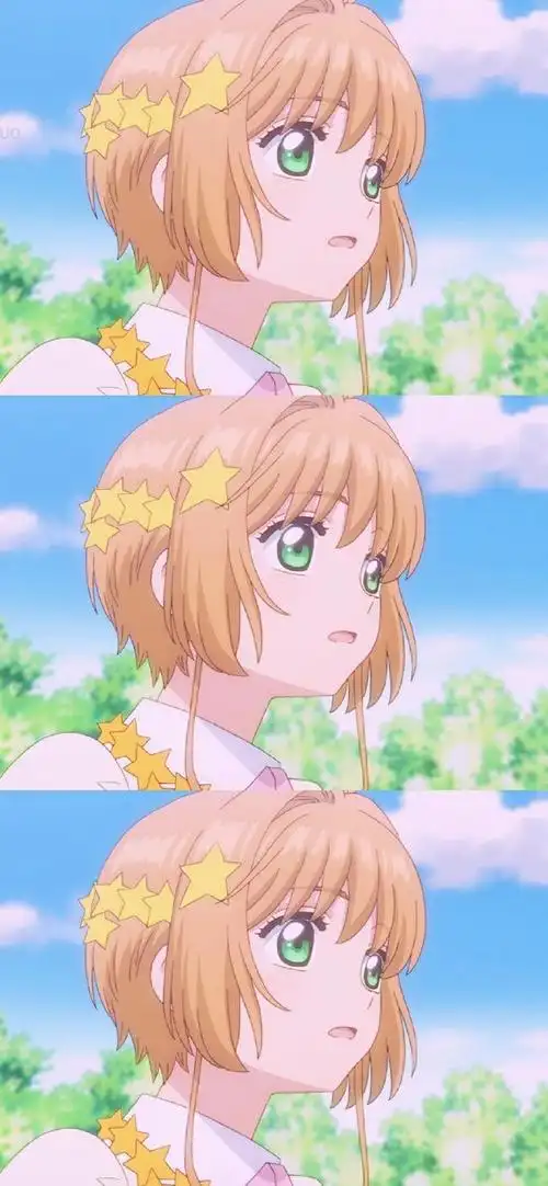 多彩壁纸566期|百变小樱卡通三格拼接壁纸 无水印动漫壁纸