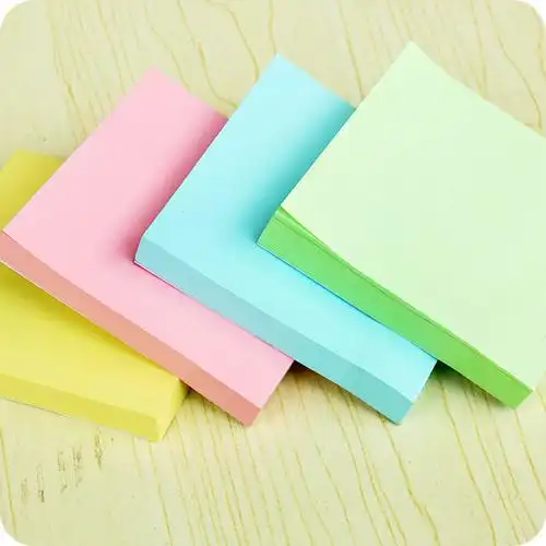 小清新便利贴优事贴手大便签条彩色次贴自粘记事便签本
