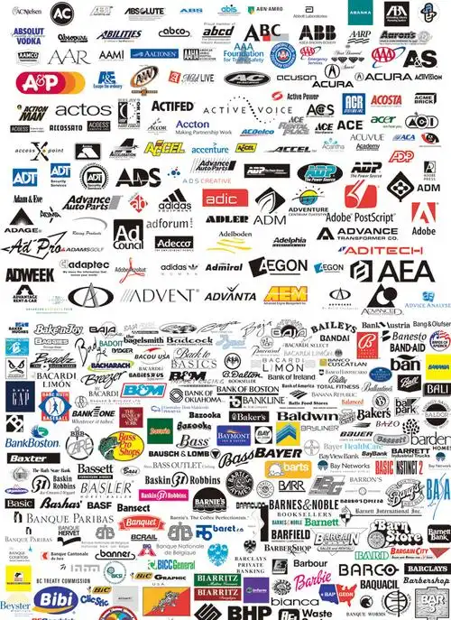 世界著名logo标志矢量素材