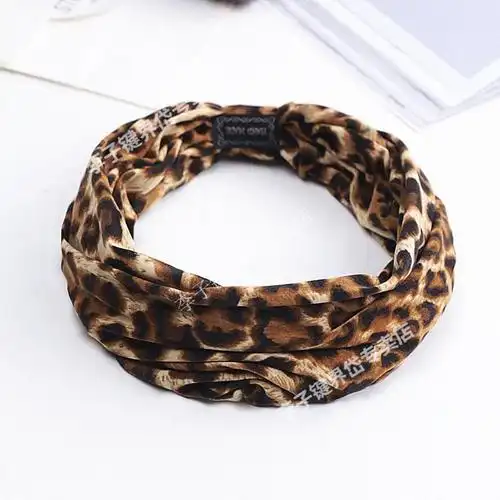 护额保暖防风护额头带运动发带女防风保暖骑行头巾防寒jc857彩色条纹