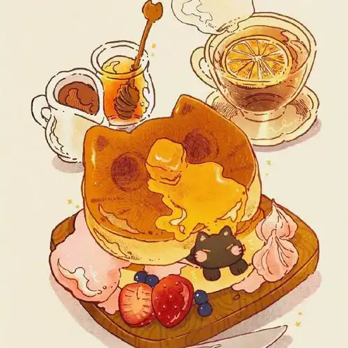 【jinxd】手帐素材彩绘美食插画