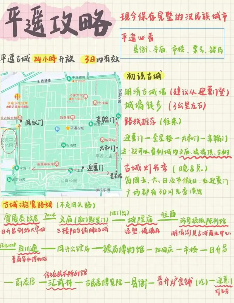 平遥|平遥古城那么大15什么值得看详细路线 1997年被联合国教科文