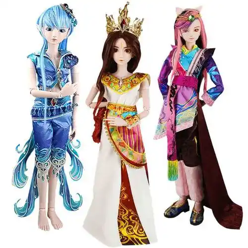 叶罗丽娃娃火领主玩具男女孩60厘米水王子精灵梦颜爵换装玩具套