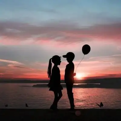 个性背影唯美头像幸福与爱的主题