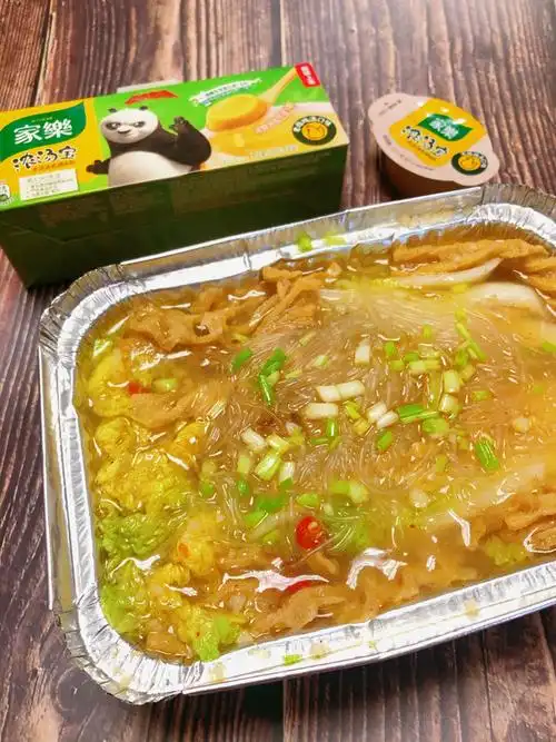 蒜蓉锡纸粉丝娃娃菜～吃的连汤都不剩