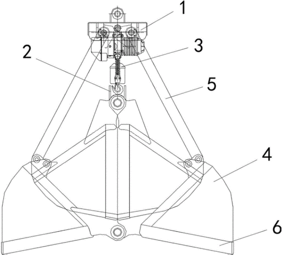 cn103387180a_一种环链电动葫芦抓斗失效
