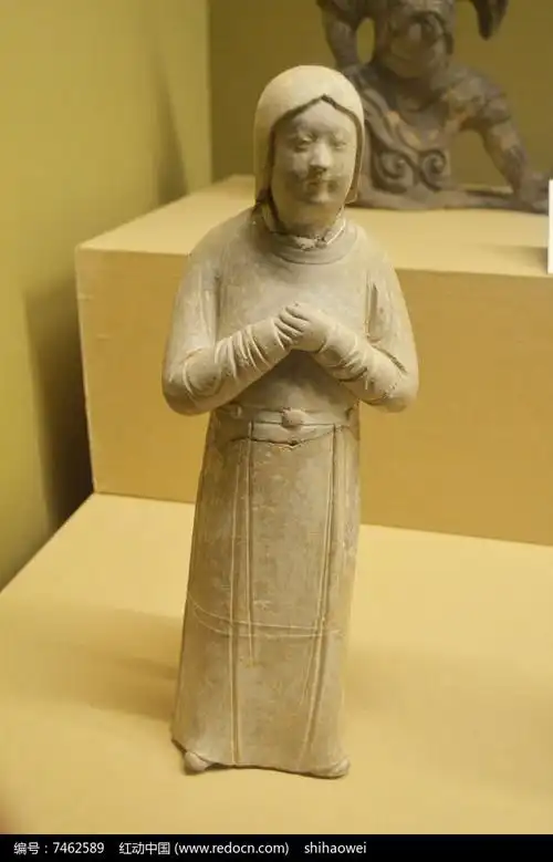 元代供养人陶俑