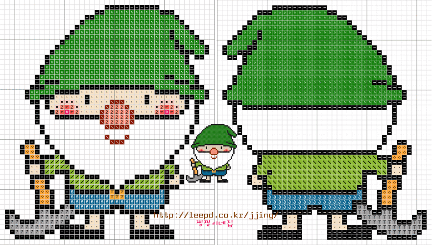引用上百幅经典卡通小图115楼加新图十字绣图纸编织人生论坛小可爱的