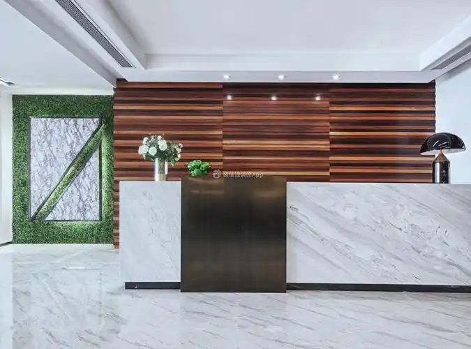 成都办公楼企业前台装修设计图片_装信通网效果图