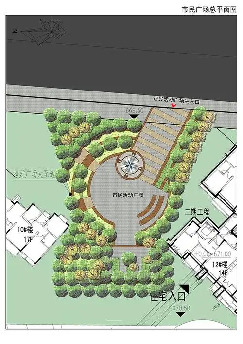 市民小广场设计总图