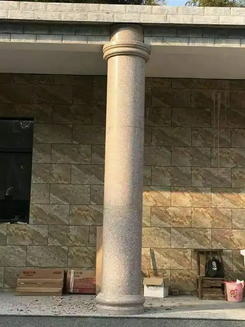 包柱大理石 圆柱子包大理石 大理石门柱规格