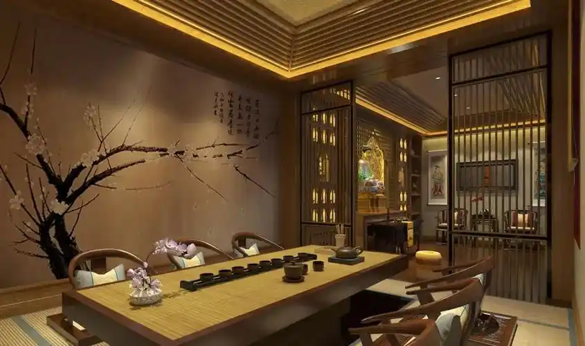 别墅佛堂设计佛堂之上许家人一世安好