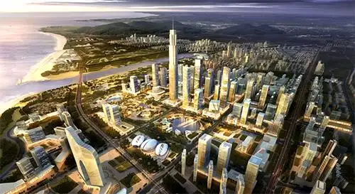 青岛西海岸新区核心区规划效果图