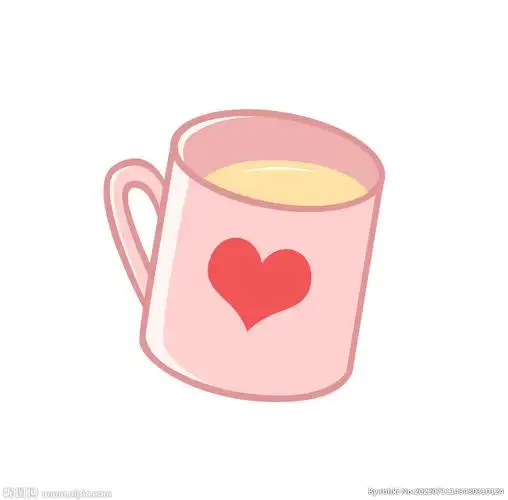 粉色爱心图案水杯设计图__其他_动漫动画_设计图库_昵图网nipic.com