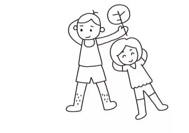 简笔画夏天去哪玩绘画幼儿主题大班快乐暑假简笔画幼儿主题画简笔画简