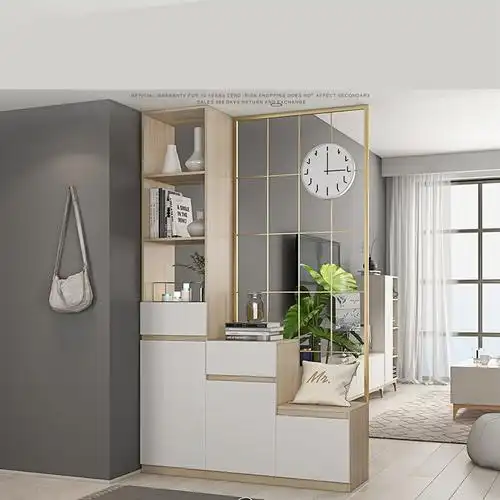 阿斯卡利简约北欧玄关柜轻奢隔断门厅客厅进门鞋柜屏风酒柜入门现代间