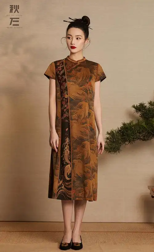 香云纱女装连衣裙拍照杭州淘宝摄影电商摄影秋石摄影