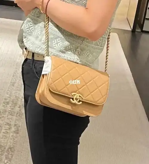 chanel 香奈兒 邮差包 荔枝牛皮 x 復古金扣全套 有正單有盒坐標香港