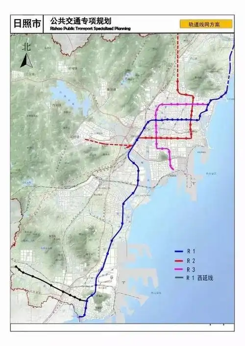 日照轻轨规划图