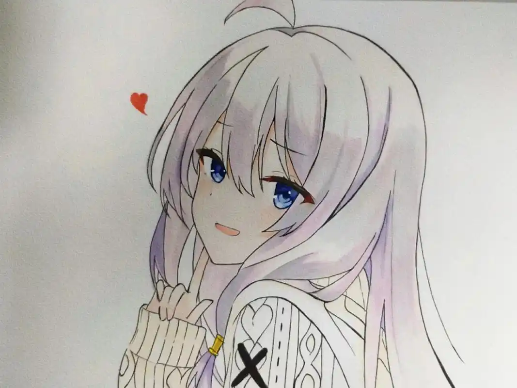 给同学画的#伊蕾娜 #手绘 #魔女之旅#马克笔手绘 #动漫  - 抖音