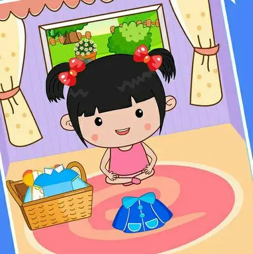 常规训练～～叠衣服(中班宝贝)