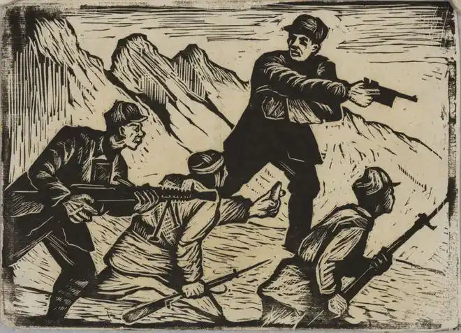 画述百年山东美术馆馆藏革命历史题材作品展开展