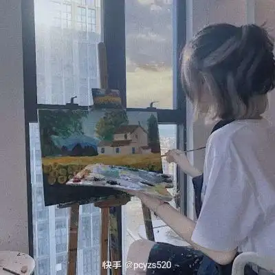 美女画画78_女生头像_我要个性网