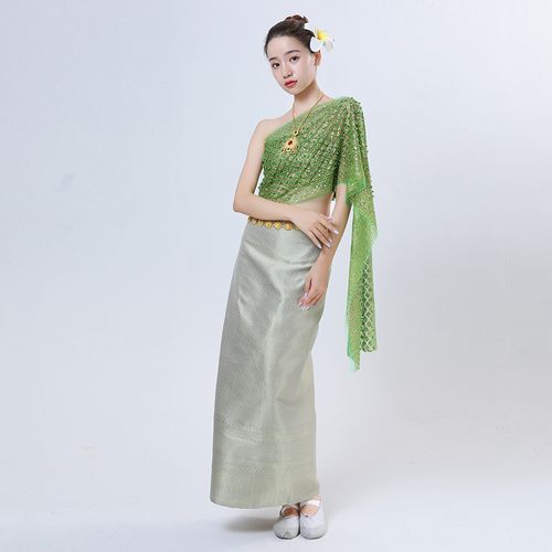 傣族西双版纳泼水节抹胸披肩东南亚旅游傣国风情服饰民族服装