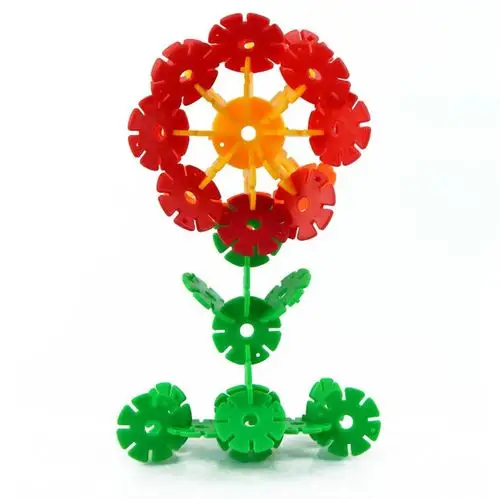 3cm 雪花片,幼儿园塑料插片玩具,拼插积木益智,3-7岁适用 135g