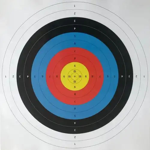 射箭配件40x40靶纸复合反曲直拉弓箭馆cs户外用品箭靶架纸