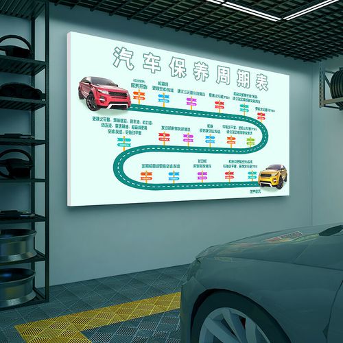 汽车保养店发光灯箱洗车汽修厂美容店装饰门头广告展示卡布软膜布