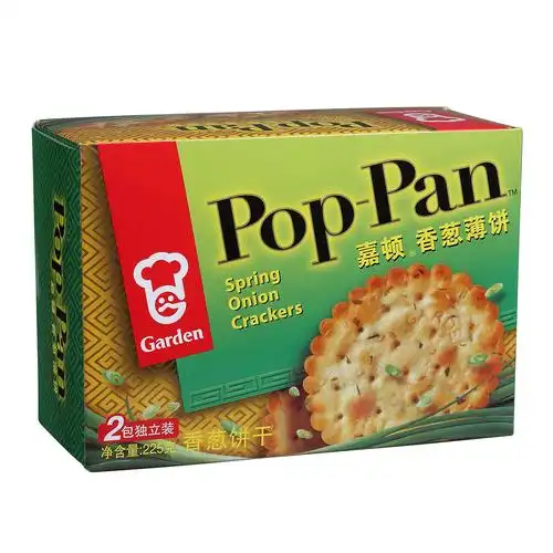 嘉顿香葱薄饼咸味早餐葱油饼干礼盒225g网红代餐办公室休闲零食品