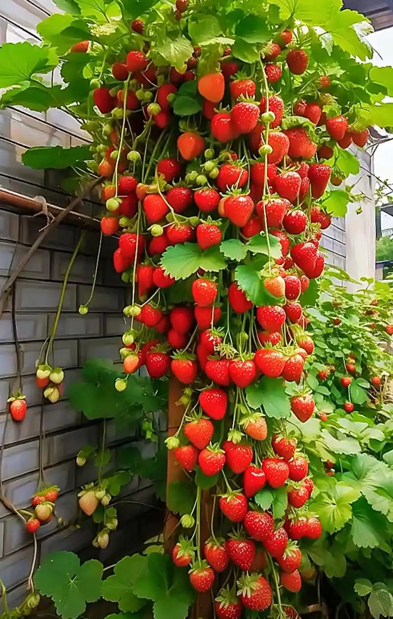 网友:这年头谁家还没有几棵草莓树呀?