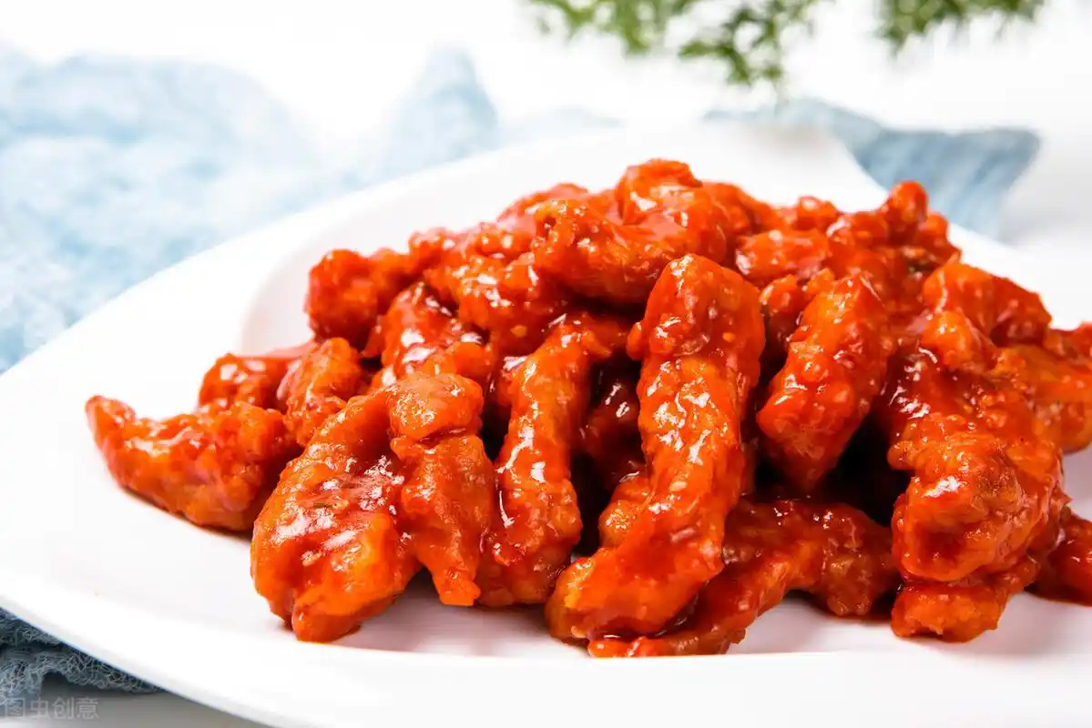 茄汁糖醋鸡胸肉,外焦里嫩酸甜入味,美味实惠的家常菜,做法简单