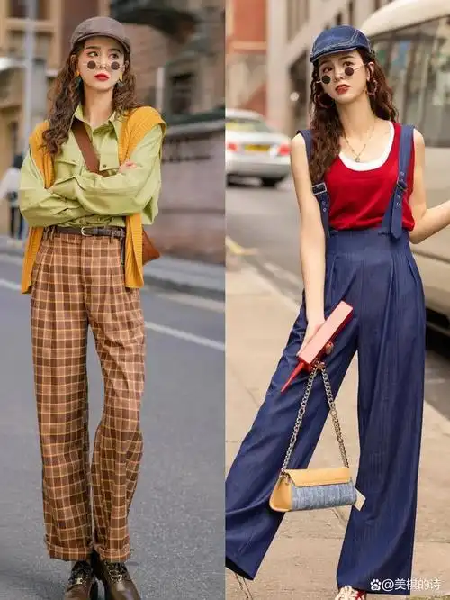 浪漫的情怀的港风复古穿搭好美,真的很个性,展现自信的风采