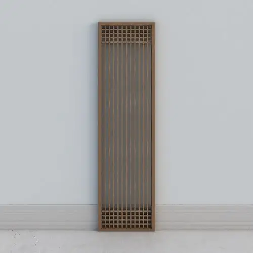 东阳木雕新中式电视背景墙装饰实木花格镂空格栅隔断屏风吊顶格子