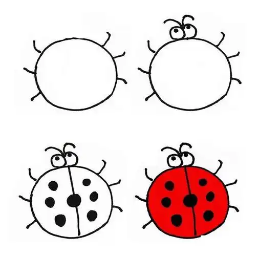 昆虫简笔画素材大全