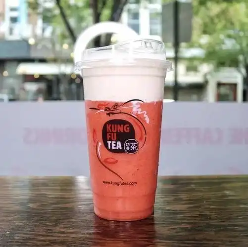 功夫茶4cm厚的海盐咸奶盖实力颜值双位出圈