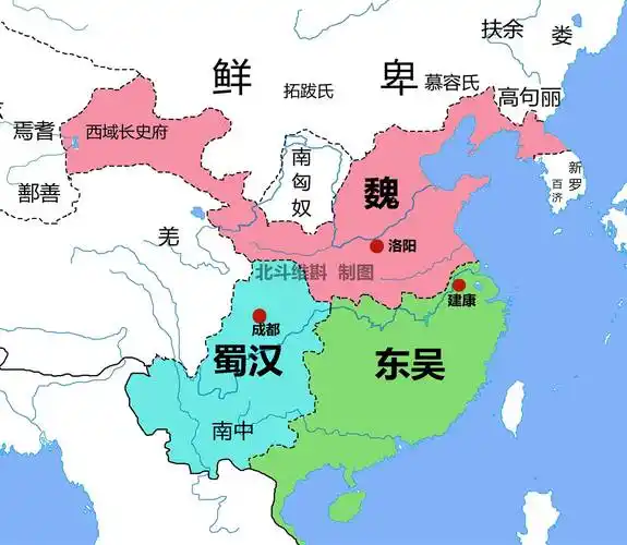从地图看三国的演变:从东汉末年的割据到西晋的短暂统一