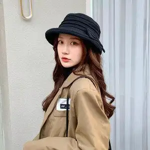 渔夫帽女韩国秋冬文艺复古图片